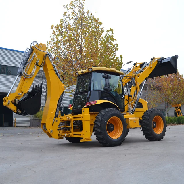 Hot Selling backhoe loader 2.5Ton Backhoe loader machine Wheel 4x4 Tractor Backhoe Loader