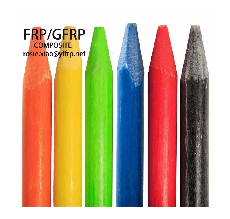 Super Durable UV Resistance long lifetime Flexible Tapered Solid Fiberglass Rods