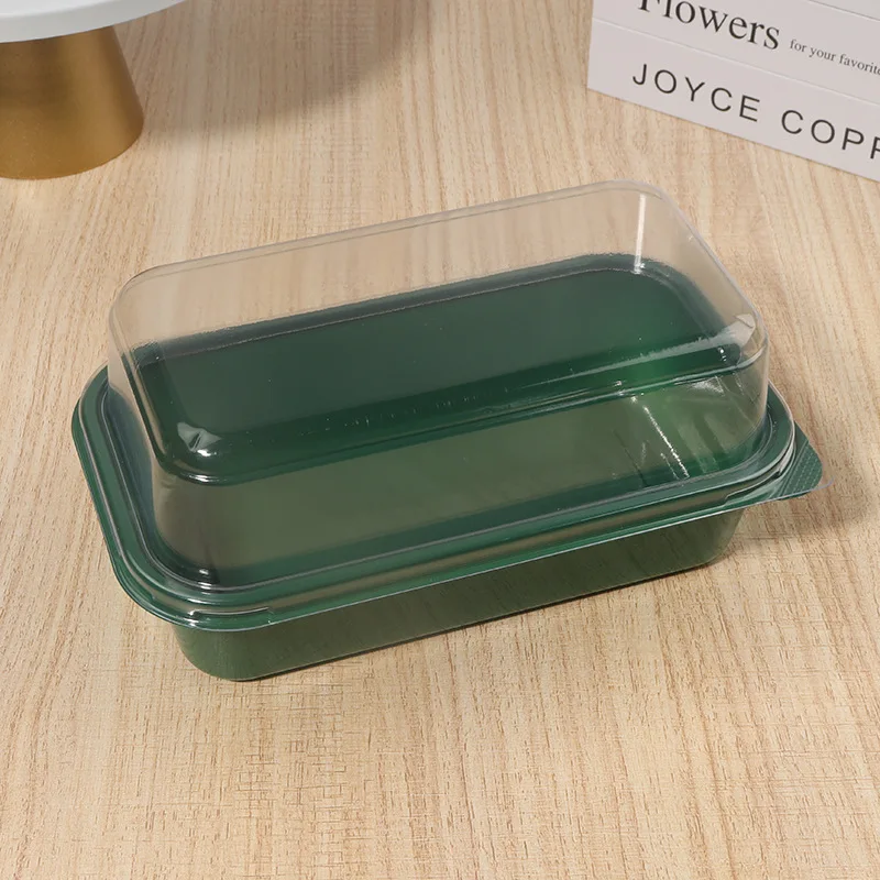 Plastic Bakery Containers Dessert Boxes Slice Sweet Clear Cake Packaging take out storage cake biscuit rectangular container
