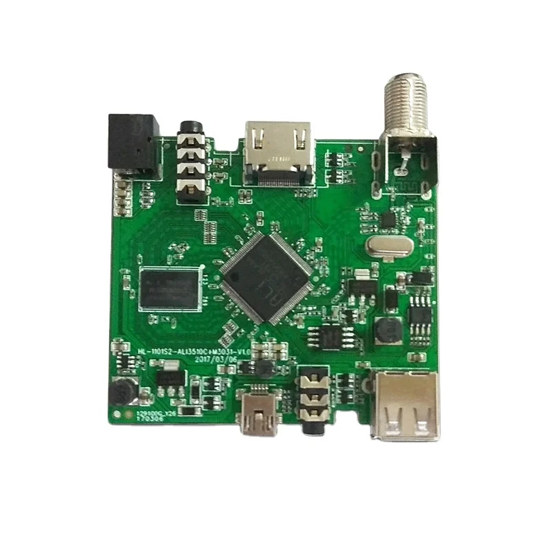 2022 hot selling s2 tv box DVBS2 HD DVB-S2 TV Receiver mainboard PCBA for India MPEG4 solution digital set-top box