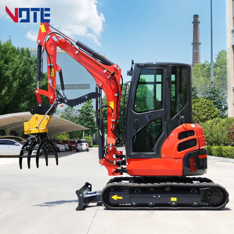VOTE Free Shipping Mini Excavator 3.5 Ton EPA/Kubota Engine excavator 2 Ton Machine digger For sale 1 ton Mini Excavator Prices
