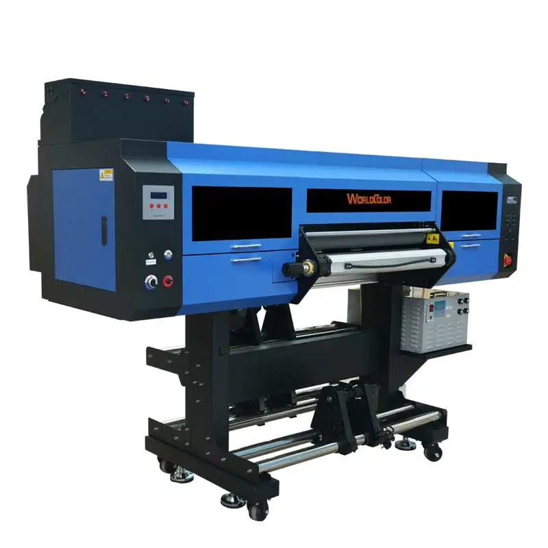 ab Film Uv Printer Dtf Printing Machine 60cm 3 I3200 Heads Roll Sticker With Laminator All in 1