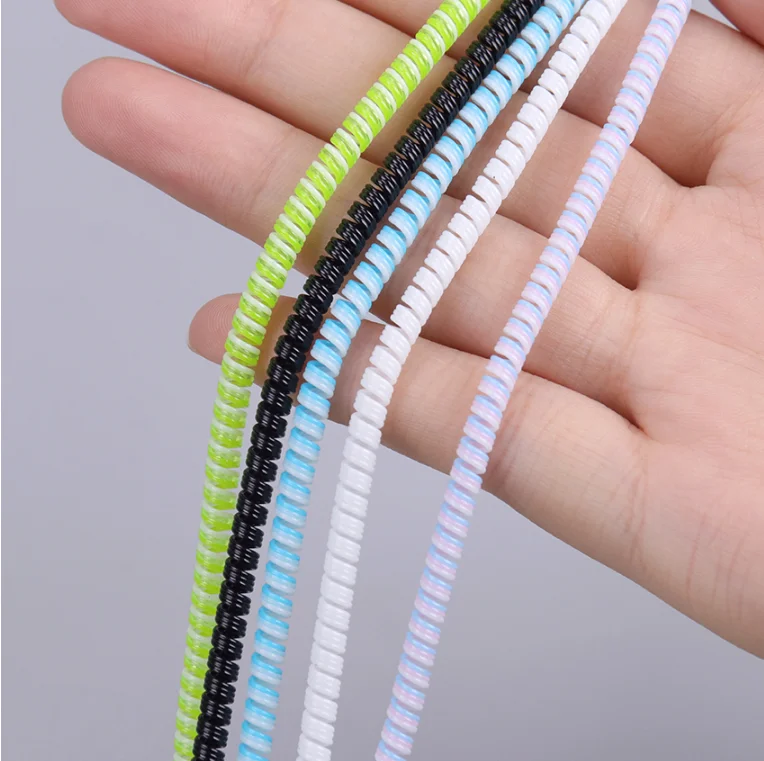 Data Cable Protective Sleeve Spring Twine For Usb Charging Cable Earphone Earphone Data Bobbin Cable Winder