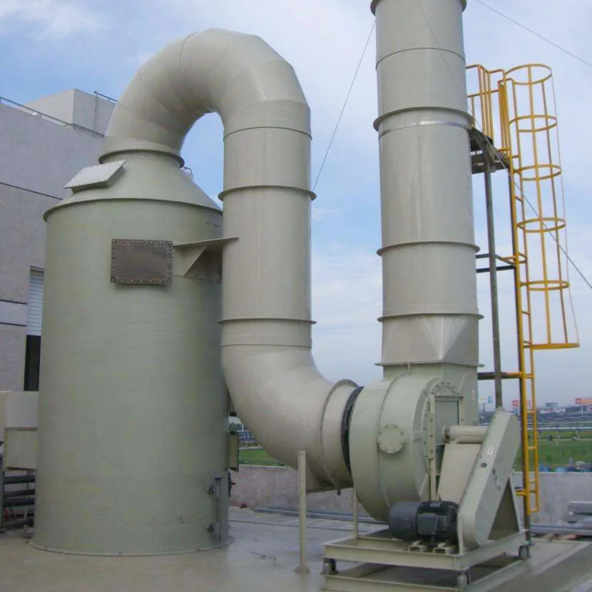 Professional Waste Gas Treatment Wet Dedusting Scrubber For Waste Gas Treatment