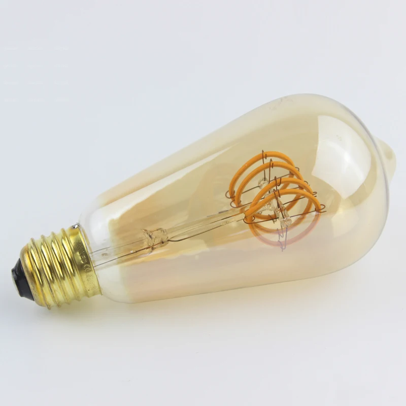 ST64 Dimmable LED Bulbs Guirlande E27 E26 Base Glass decorative bulbs Indoor Bedroom lamp filament bulbs