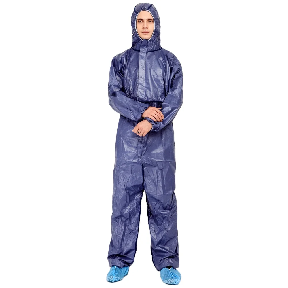Cleanroom Industrial Food Factory Washable Anti Static Coverall Cleanroom Jumpsuit With Hood Esd Clothing Suit Anti-static Jumps