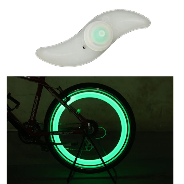 Istaride Bicycle Spoke Tire Wire Silicone Wheel LED Bright Flash Lights Bicycle Accessories Bike Night  Lights
