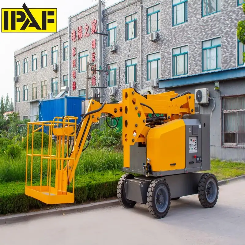 CE Approved 12m 16m Crawler Crawler Battery Self Propelled Diesel Electric Picker All Terrain Boom Lift