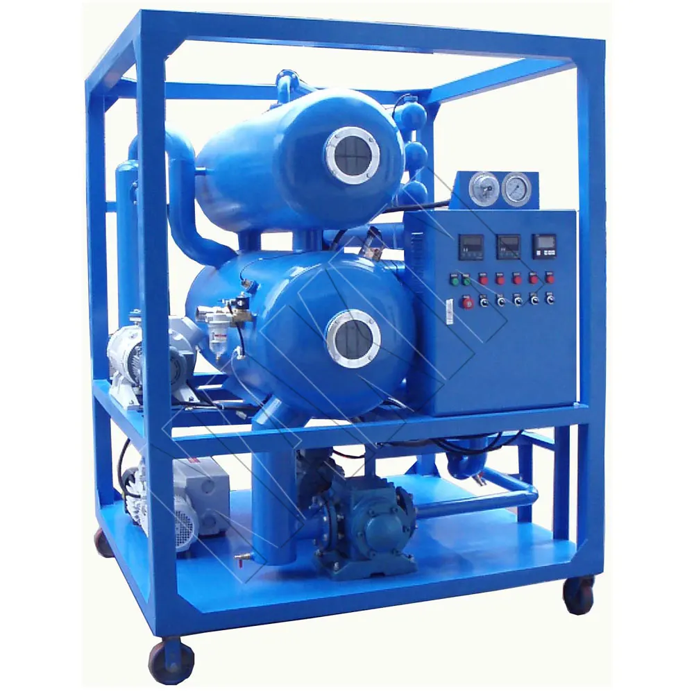 Continuous Transformer Oil Refinery Plant Double Stages Vacuum Transformer Oil Recycling Machine
