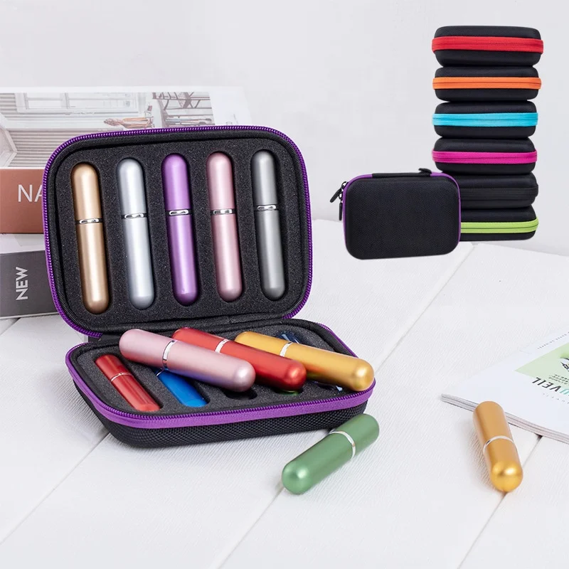 Pocket design small size innovative solid perfume travel case hard shell waterproof cosmetic eva case for perfume bottle