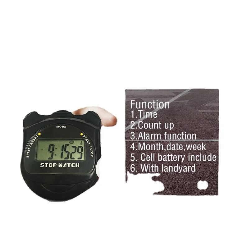 Large LCD Display Digital Professional Waterproof Sport Timer Chronometer stopwatch