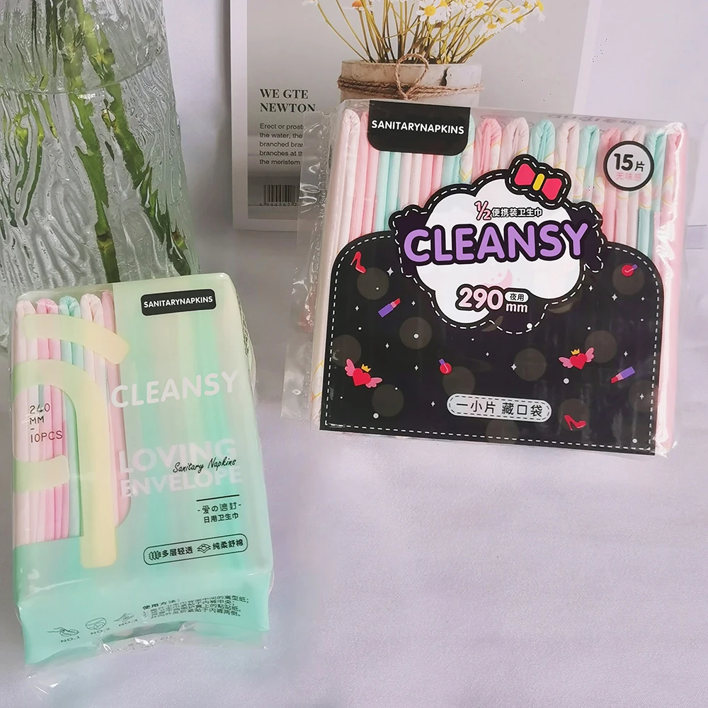 OEM Cheap Price Cotton Sanitary Napkin For Lady Woman Girl Period Anion Sanitary Pads Breathable Sanitary Napkins