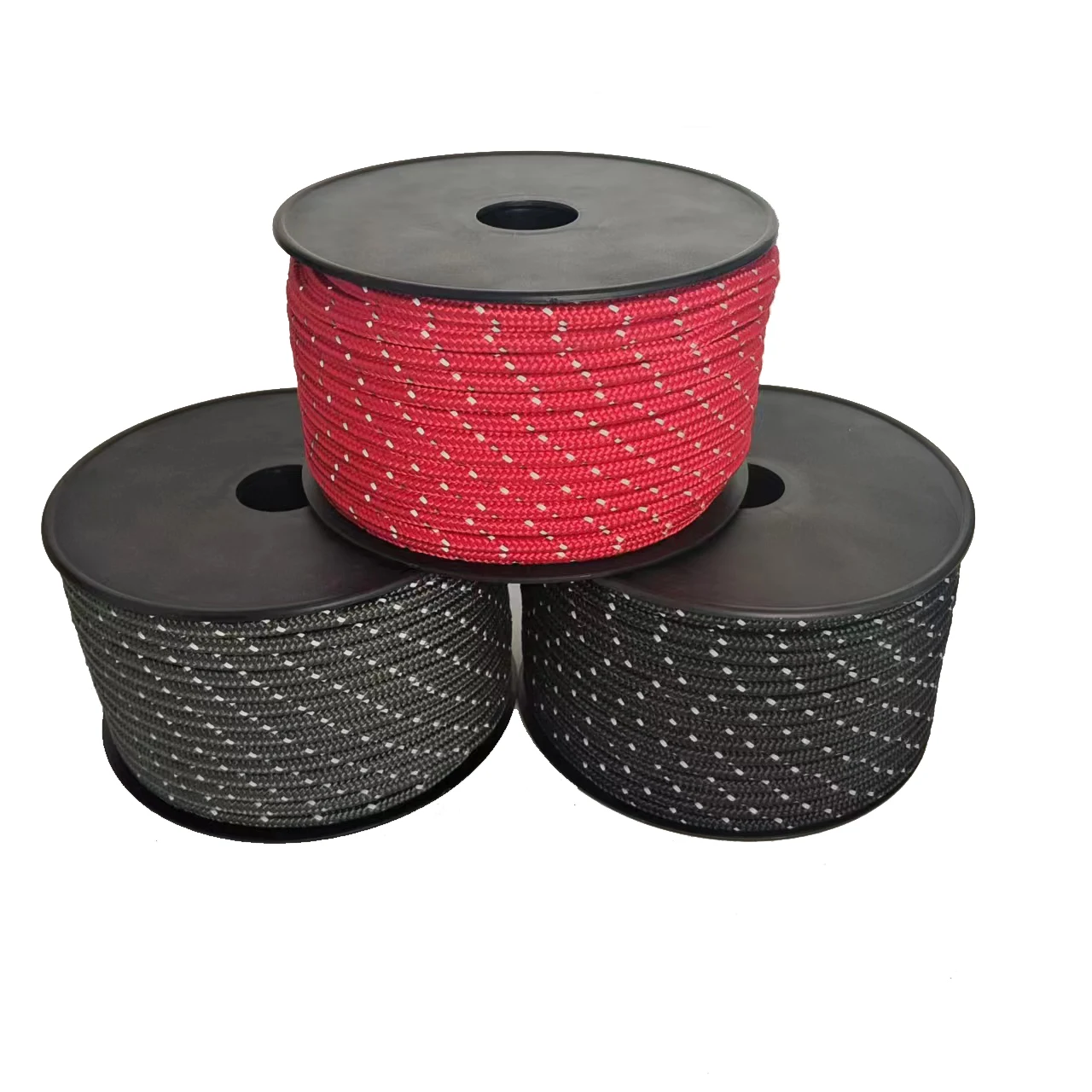 High  Quality 50m High Bright Reflective Outdoor Canopy Wind Guide Braided Nylon Rope Tent Fixed Anchor Rope