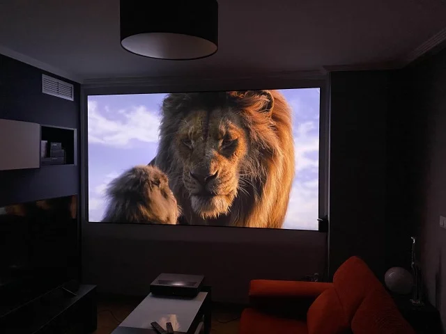  Домашний кинотеатр 4k PET Crystal-CBSP с фиксированной рамкой 100 дюйма экран ust ALR/CLR сверхкороткое расстояние окружающий свет отклонение экрана проектора