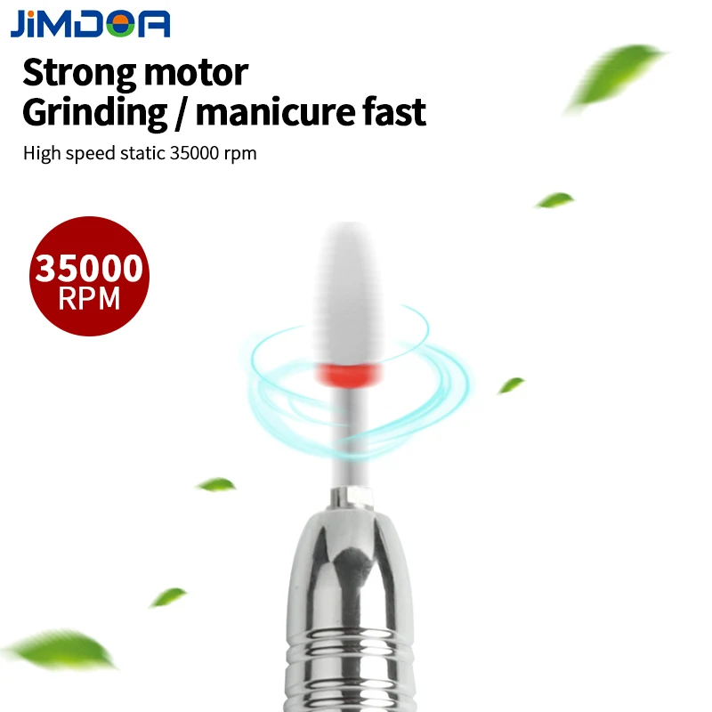  JIMDOA Новое поступление нижняя часть из нержавеющей стали 35 Вт 35000PRM аппарат для сверления акриловых ногтей с сенсорным