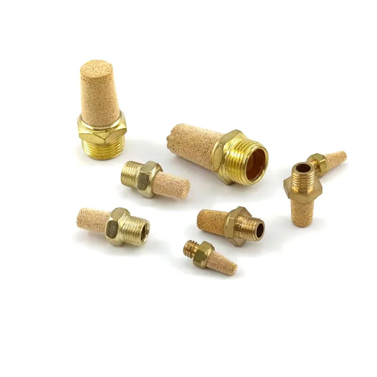 SNS PSB Series factory solenoid silencer BSL brass pneumatic silencer air manifold valve silencer