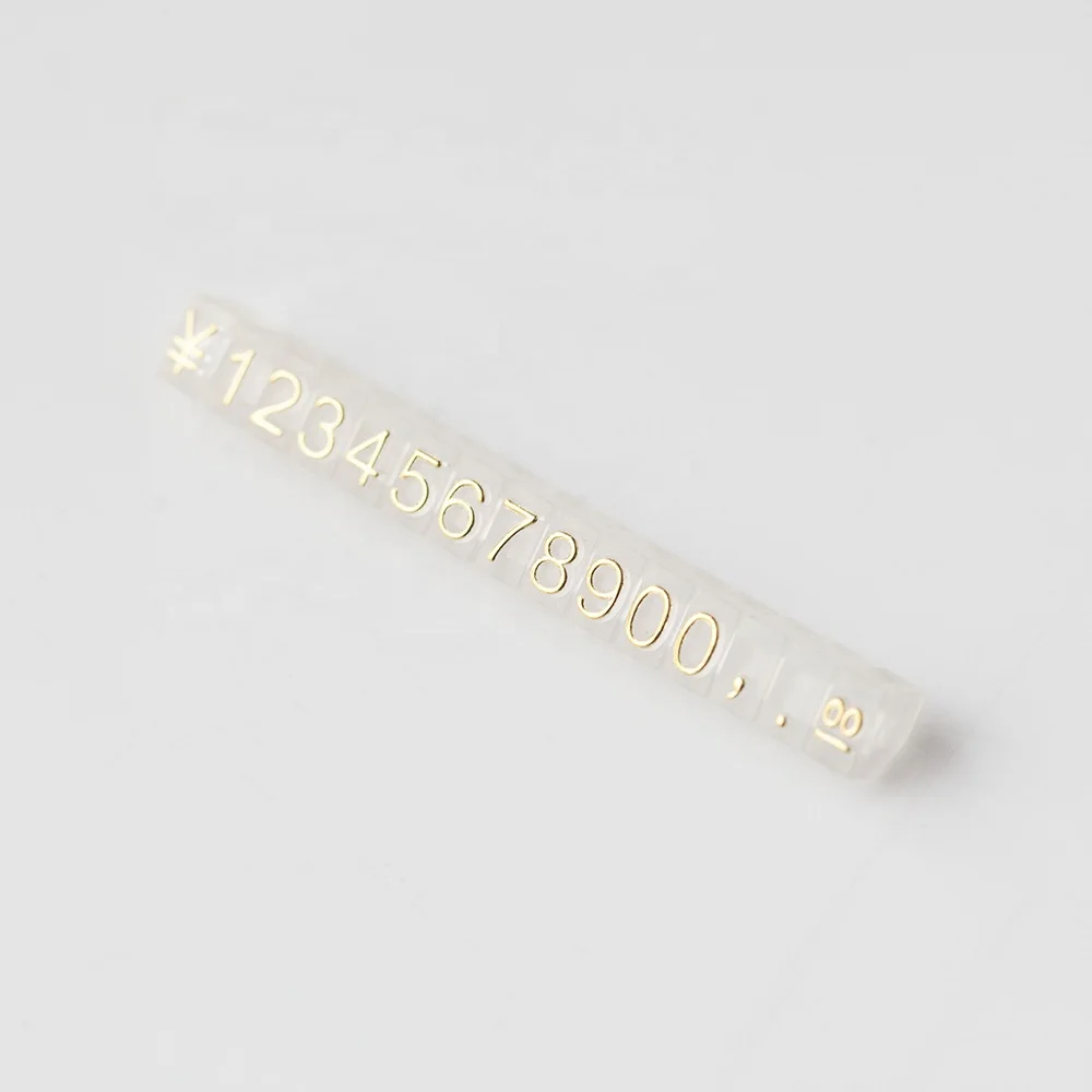 
 Маленький размер модный прозрачный пластиковый дисплей аксессуар 3d тиснение Золотая фигурка символ валюты комбинированные четкие ценники  