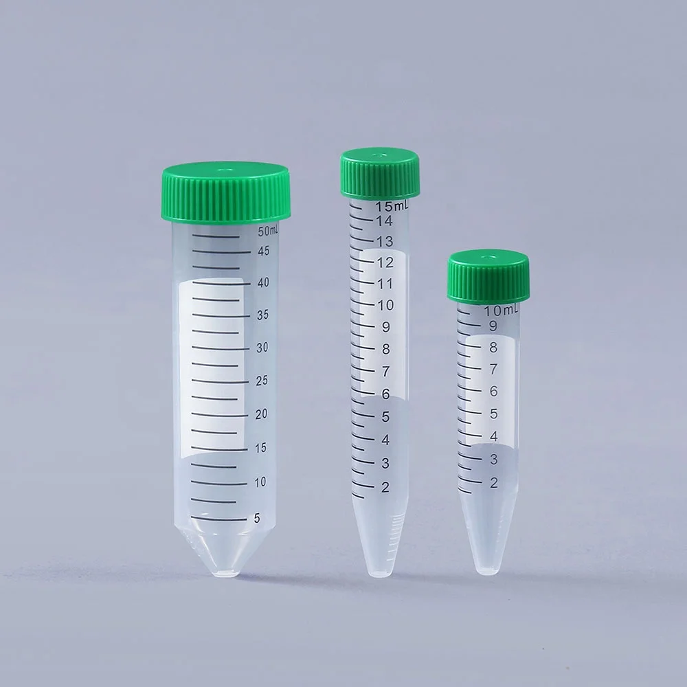 Оптовая продажа лабораторные расходные материалы конусное дно одноразовые пластиковые полипропиленовые пробирки 10 мл 15 50 с черной градиентной