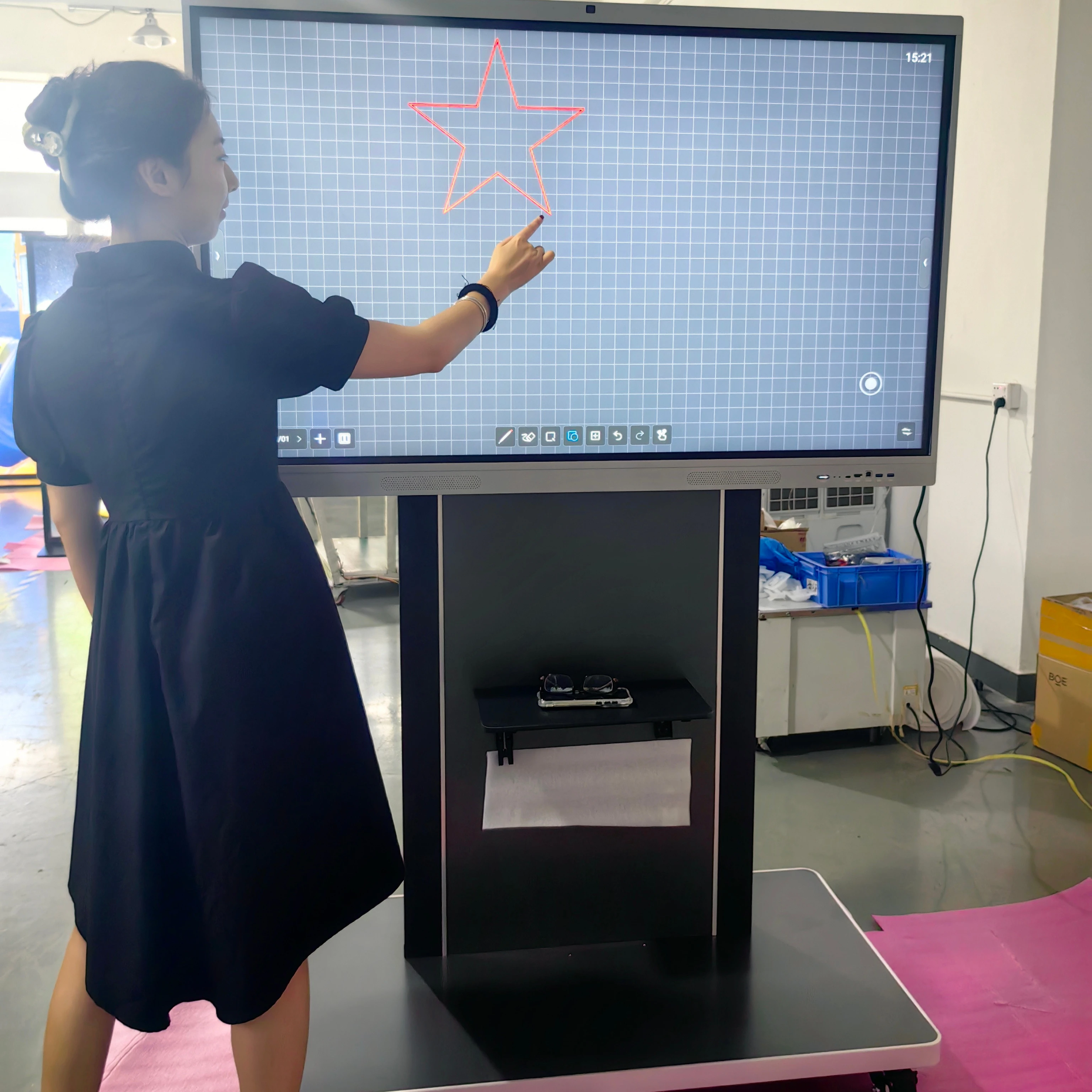55 65 75 85 86 100 110 Inch Interactive Flat Panel 4K Lcd Touch Screen Digital Interactive Smart Boards For Schools Teaching