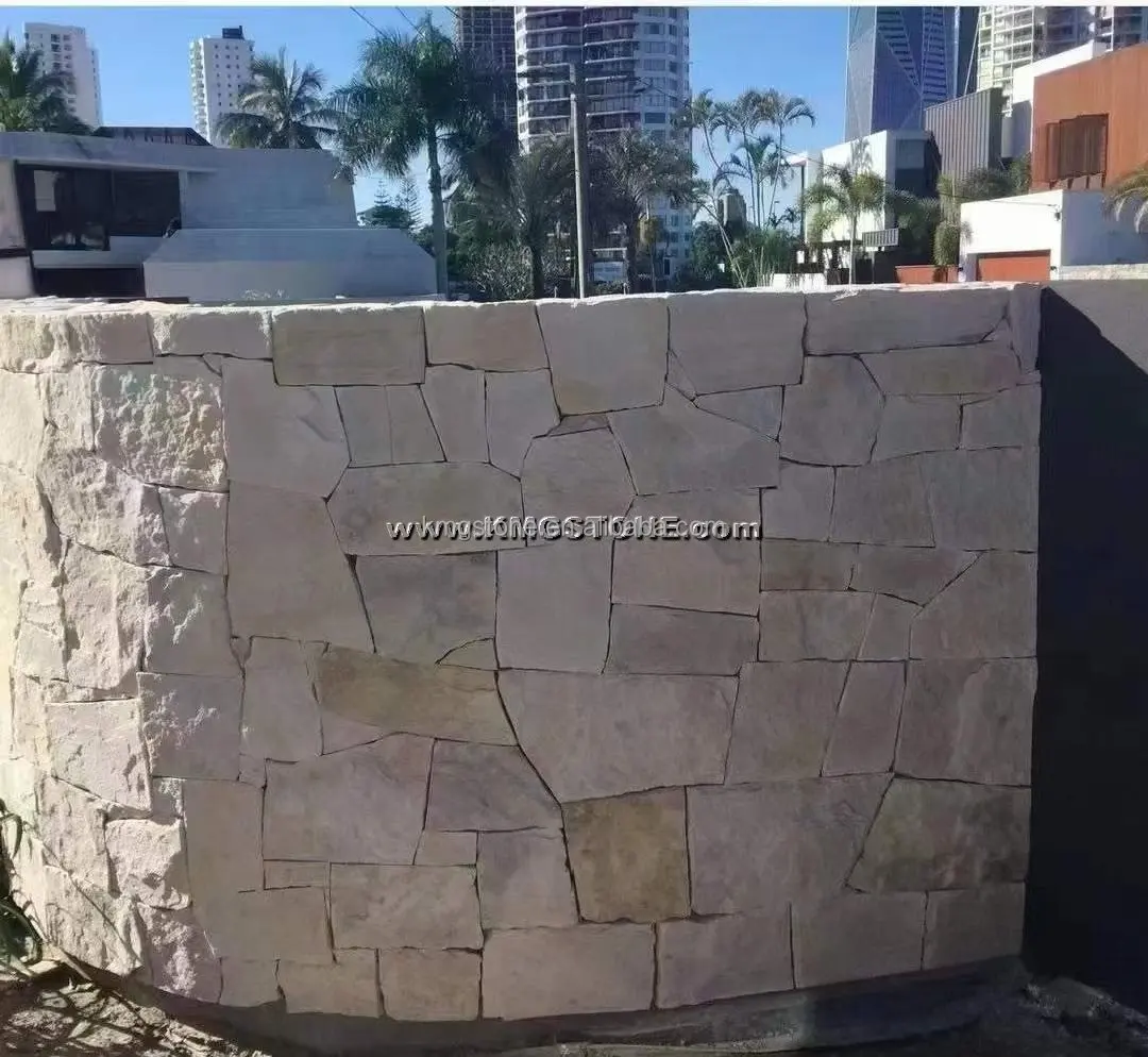 Modern Design Loose Flagstone Slate Stone Natural Surface Finish Block and Tile for Exterior Application