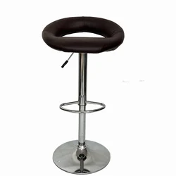 Barstool Modern Moon  Leather Adjustable Hydraulic Lift 360 Rotating Commercial Swivel Barstools