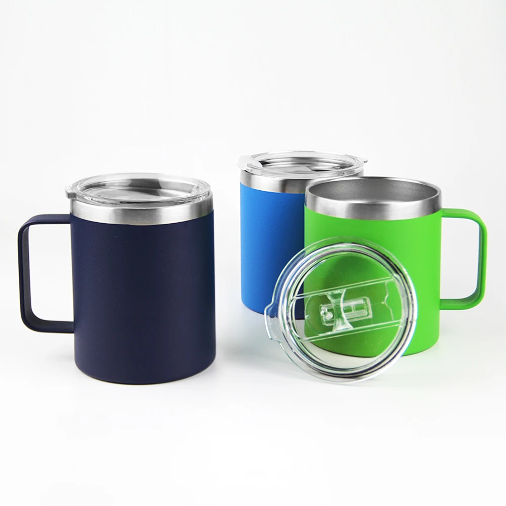 High quality 12oz &14oz insulated thermo custom double wall stainless steel travel coffee mugs with different lids and straw
