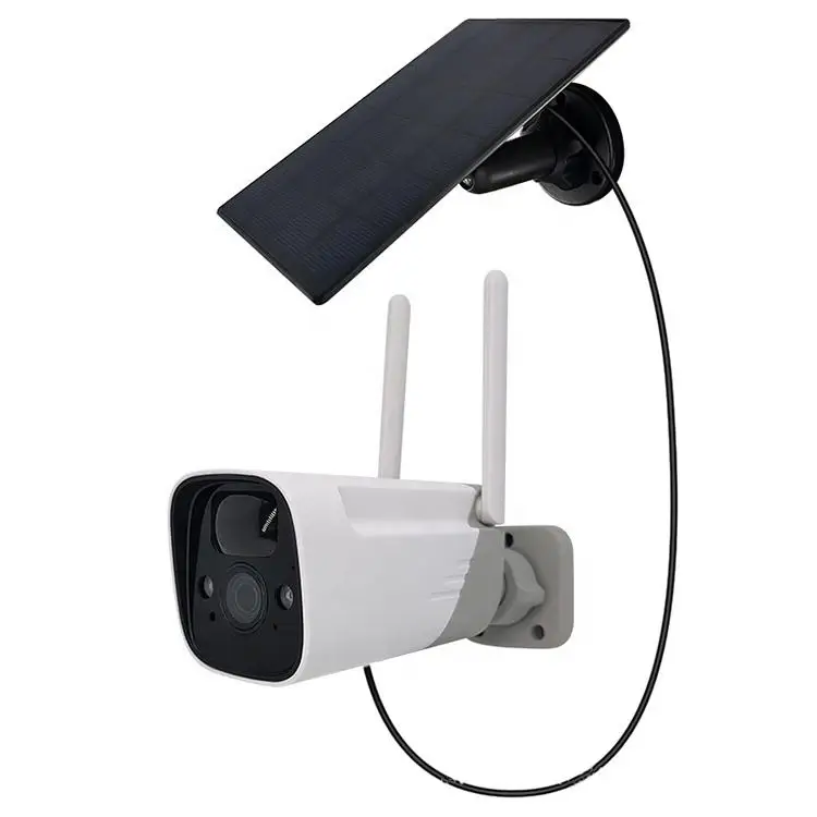 New Design 1080P Low Power Consumption Bullet Camera Solar Panel WIFI Solar Power Camera System Outdoor Wireless