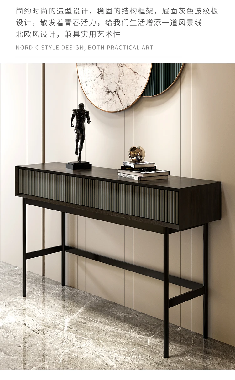 New Arrival Modern Style Home Furniture Metal Marble Hallway Entrance Table Console Cabinet Hall Entry Luxury Console Table