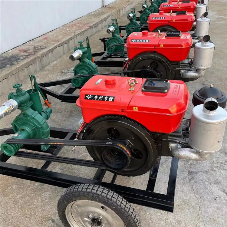 Diesel sprinkler pump with high head and rain gun