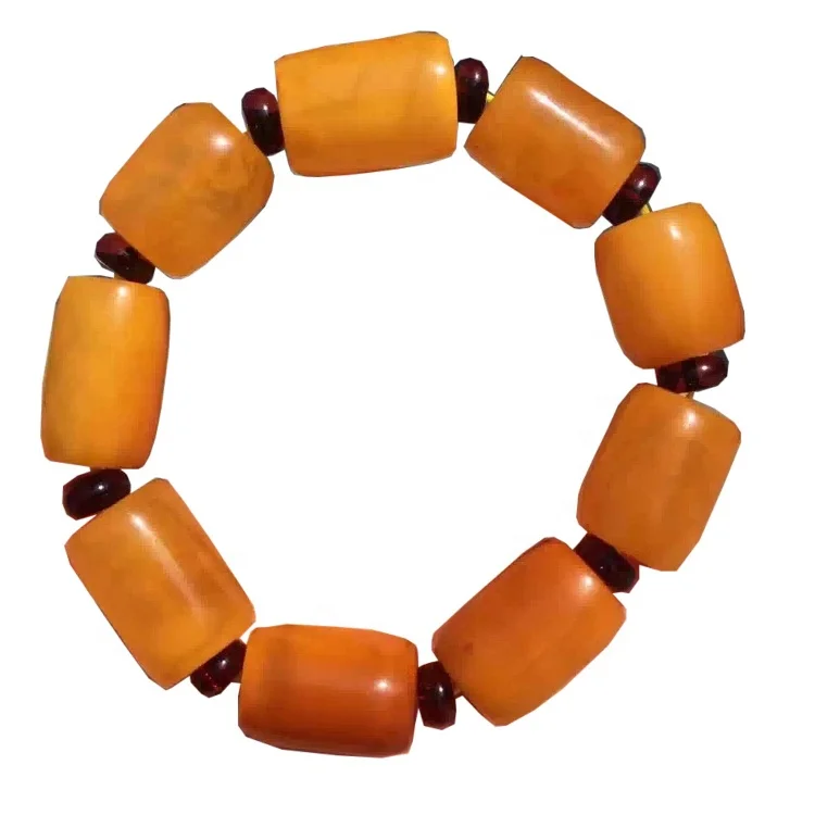 Размер 16x22 мм бусины-трубки makr Янтарный Драгоценный камень браслет ювелирные изделия