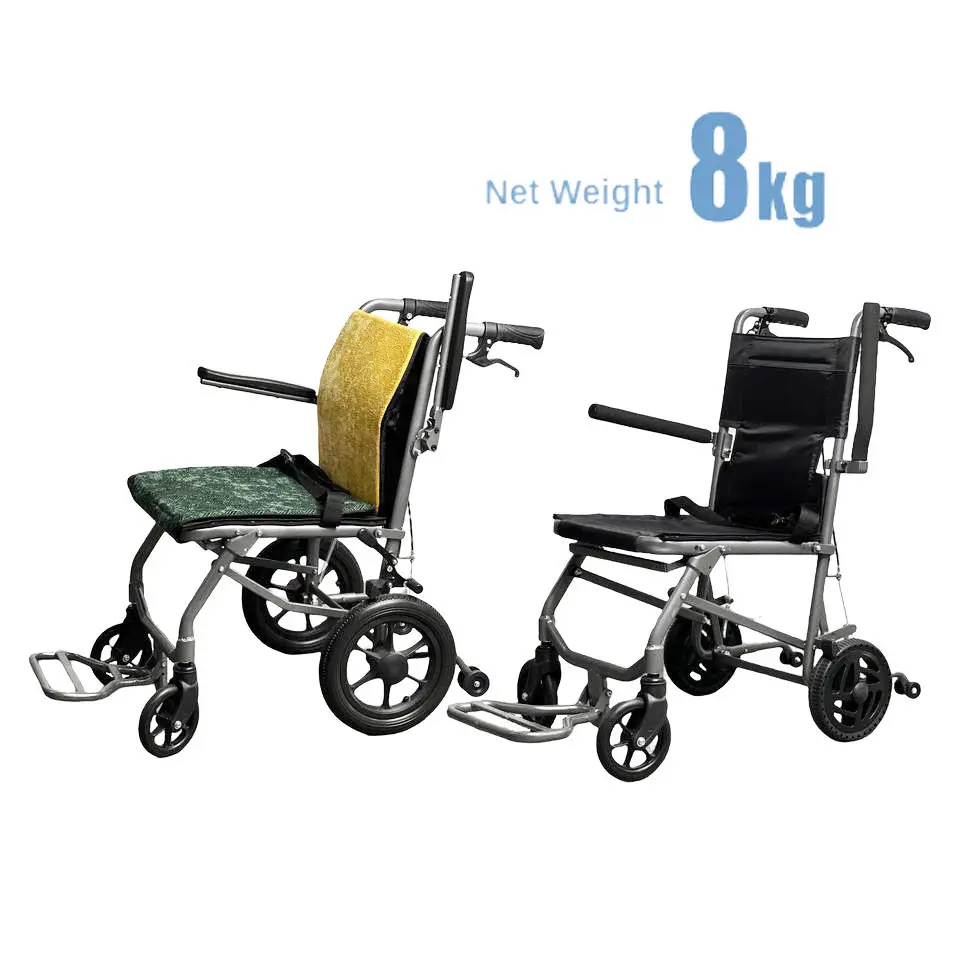 Airplane folding lightweight wheelchair toy 4wd ridged pedia head rest walker and wheelchairs for the disabled
