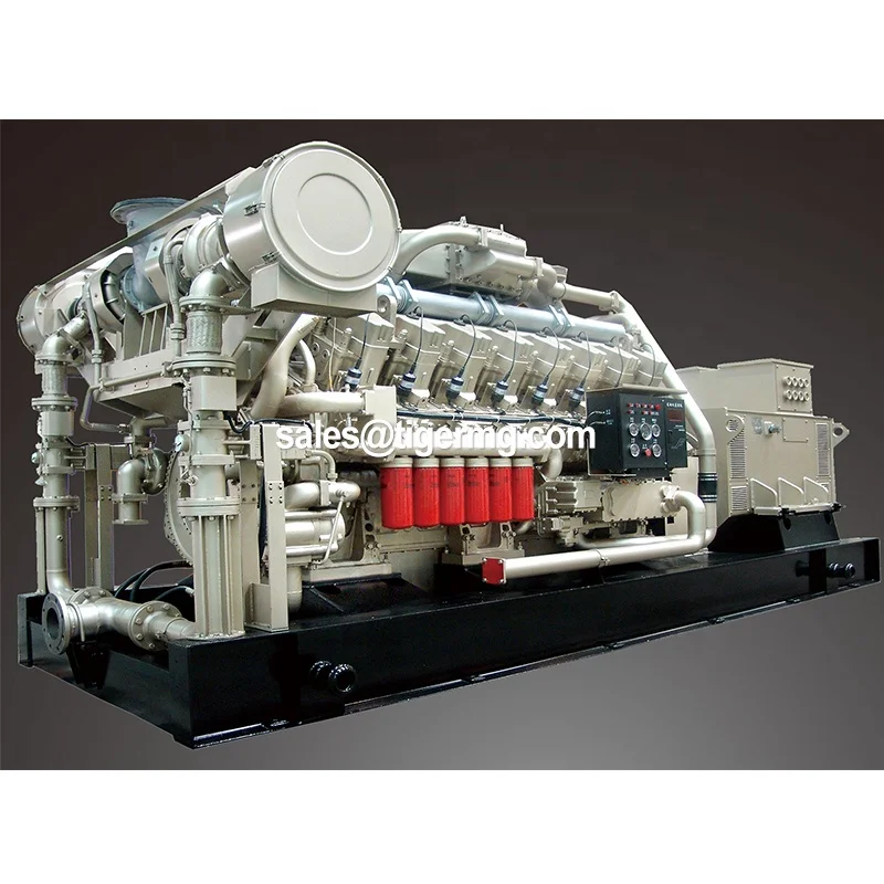 CE approved global warranty one-stop factory biogas generator 7000 kw 7 sets 1mw in parallel