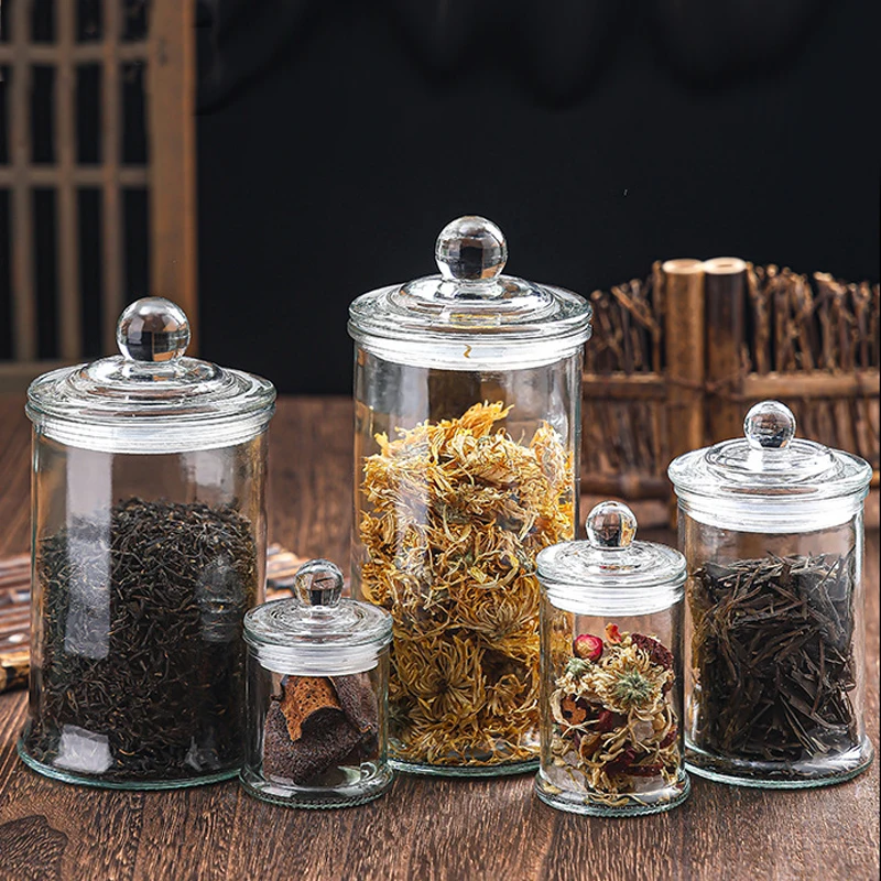 Premium Minimalist Airtight Glass Food Storage Canister with Glass Lids for Kitchen Spice Travel Use Perfect for Storing
