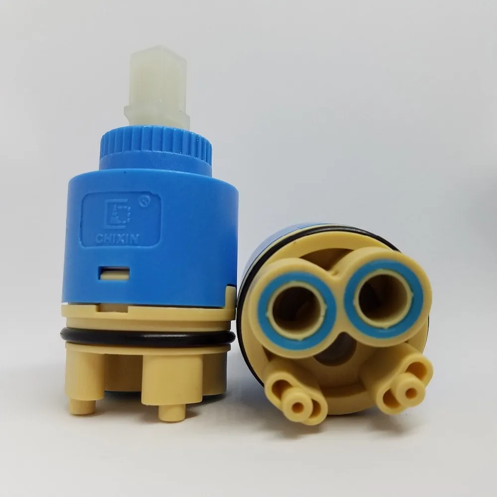 35mm Plastic Taps Faucet Mixer Faucet Cartridge with Distributor