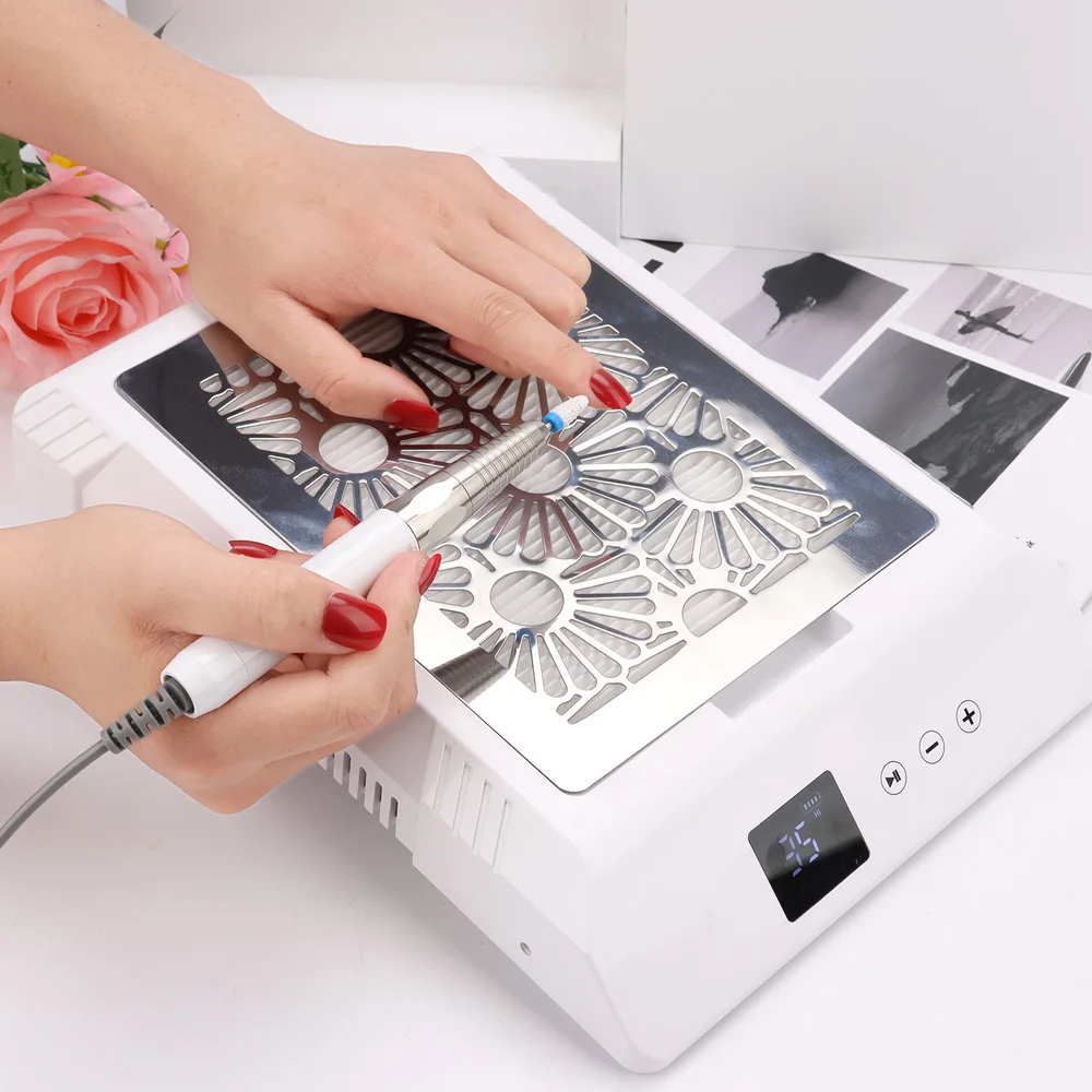 Custom Private Label Nail Dust Collector Vacuum Cleaner Nail Drill UV LED Lamp Dryer Wholesale Nail Equipment