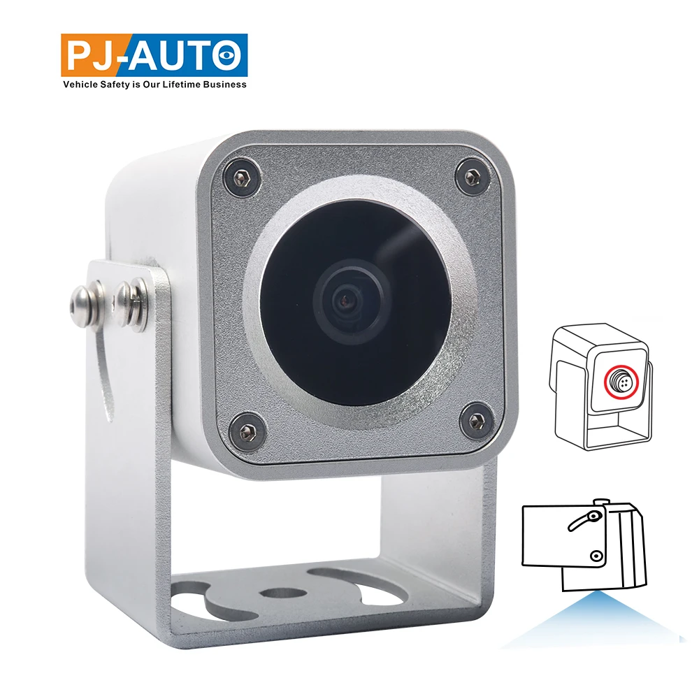 PJAUTO IP68 720P 1080P Waterproof  Night Vision Aluminum alloy Heavy Duty Vehicle Rear View Reverse Camera For Truck Bus Caravan
