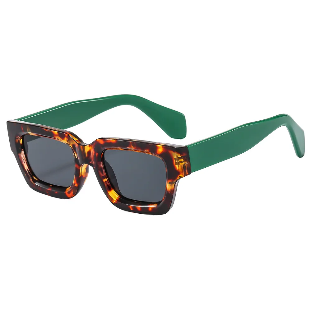 Selling Price Small Square Shaped Frame Wide In China Green Stylish Black Sunglasses Men Thick Black Frame Customised Glasses