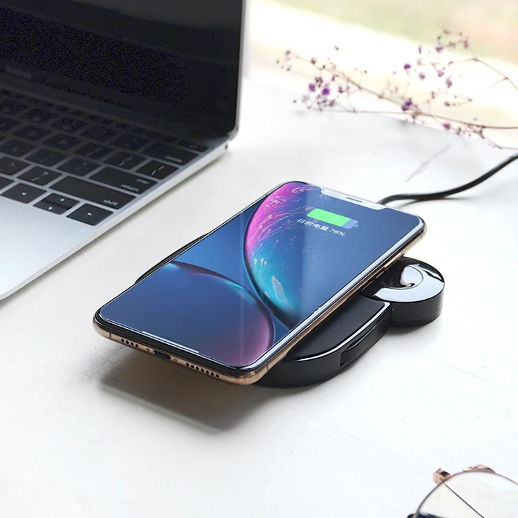 Популярный Многофункциональный беспроводной зарядный коврик Muvtec 3 в 1 для смартфона, зарядный коврик для мыши