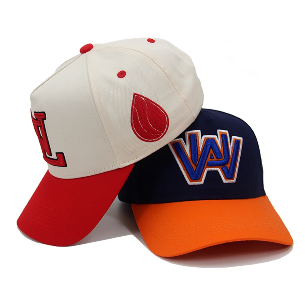 Custom Designer High Quality 5 Panel Curved Brim baseball cap Gorras embroidery sports hat Baseball cap