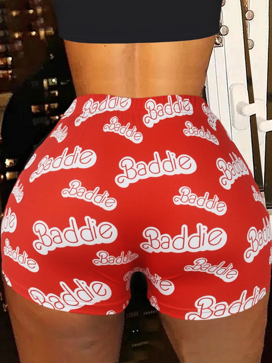 Wholesale Cheapest Printed Plus Size  Women Summer Hot Snack Shorts Candy Sets Snickers Snack Shorts