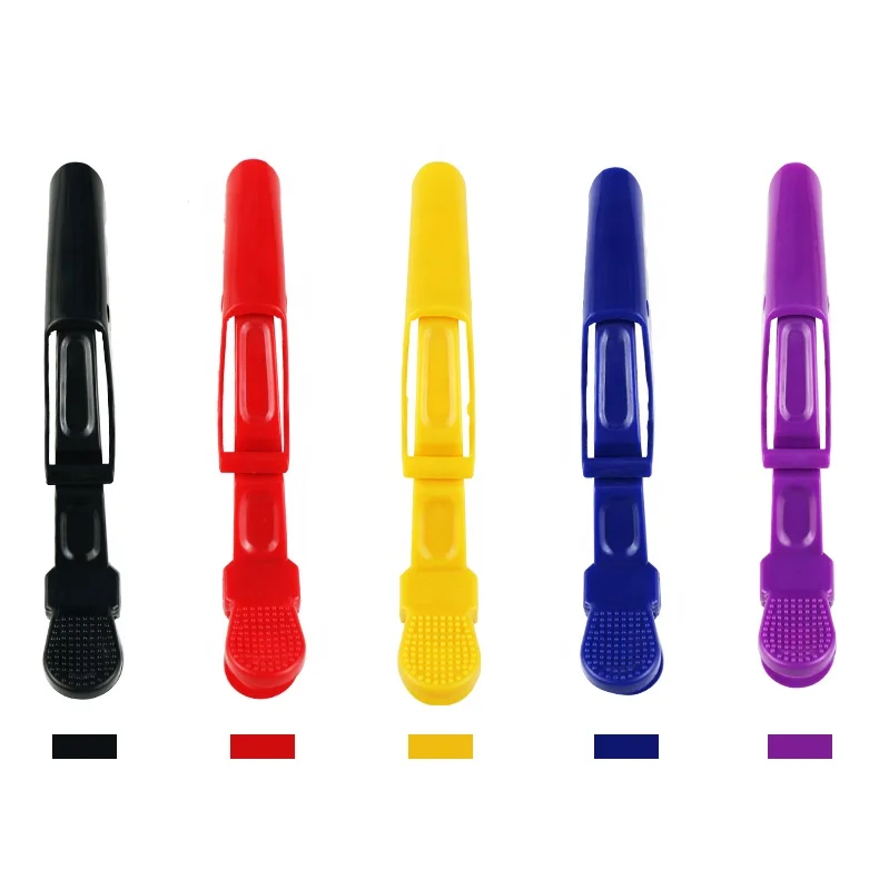 Wholesale Pastel Alligator Hair Clips Professional Crocodile Clips For Hair Salon Styling Plastic Hair Clips