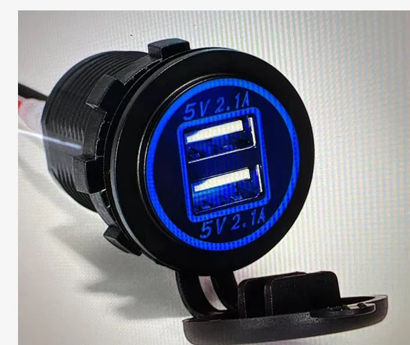 3.1A Dual Port Bus Boat Marine Car Portable Power Station Charger 12V USB Socket