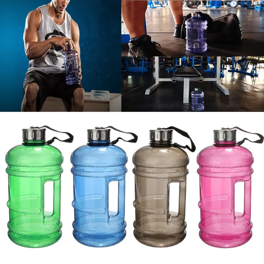 Gym jug bpa free custom logo Plastic sports Motivational Half gallon/2.2l /one gallon/1 gallon PETG/Tritan water bottle
