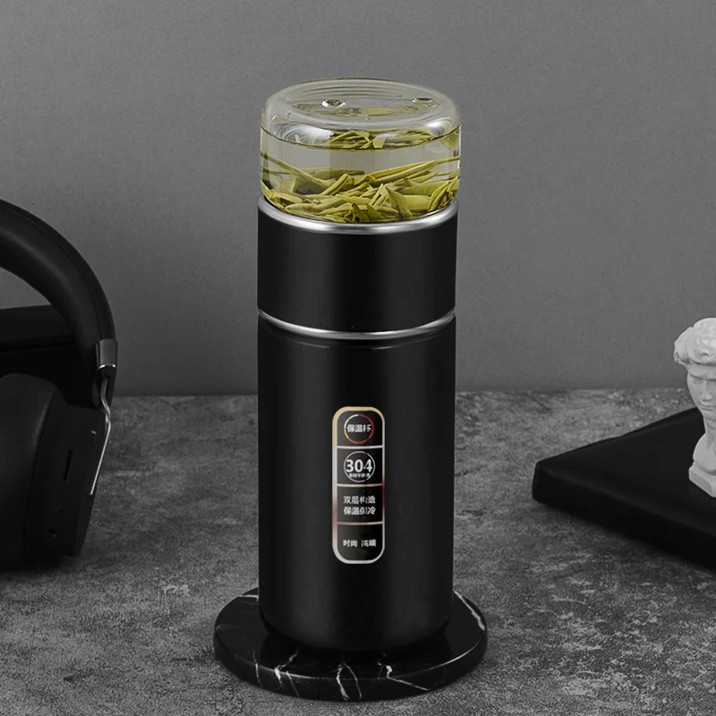Дорожная кружка из нержавеющей стали с ситечком чайная бутылка для листового чая сетчатым фильтром