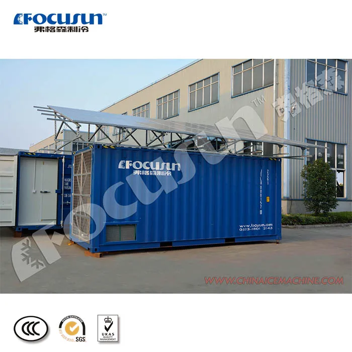 Hot-sale FOCUSUN new solar powered containerized cold room for vegetables fruits or fish