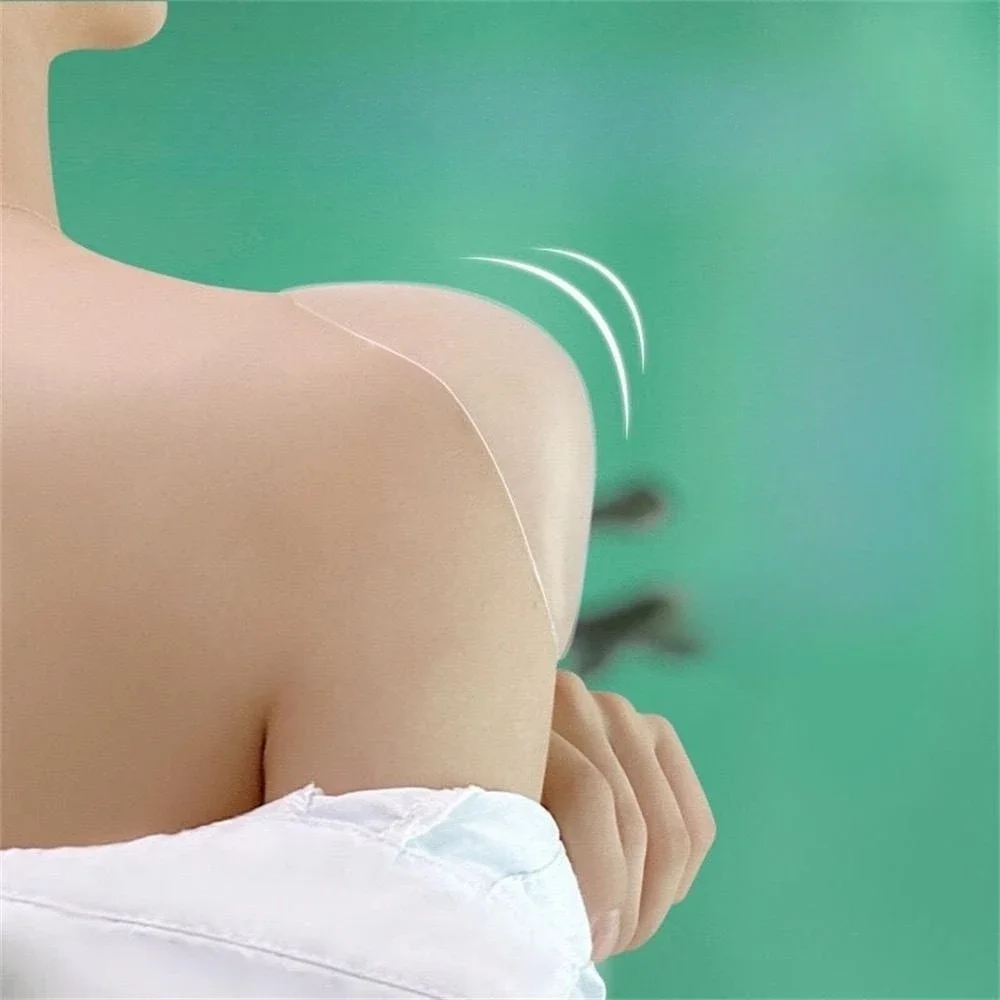 shoulder pads Self Adhesive Silicone Shoulder Pad Naturally Soft Breathable Anti-Slip Sponge Shoulder Push-up Pad DIY