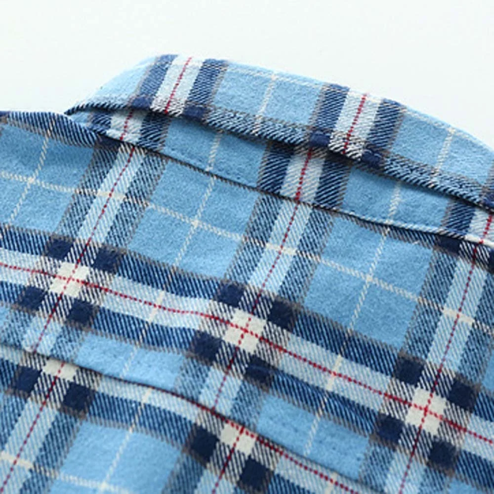 
baby boys flannel shirts kid long sleeve tops child clothes plaid shirt 