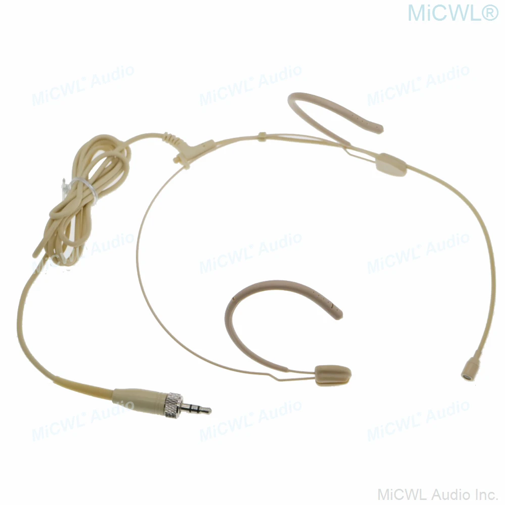 AVX28 Omnidirectional Double Ear Hook Headset Microphone For EW Evolution AGX XS EW Digital 6000 9000 Wireless 3.5mm Lock