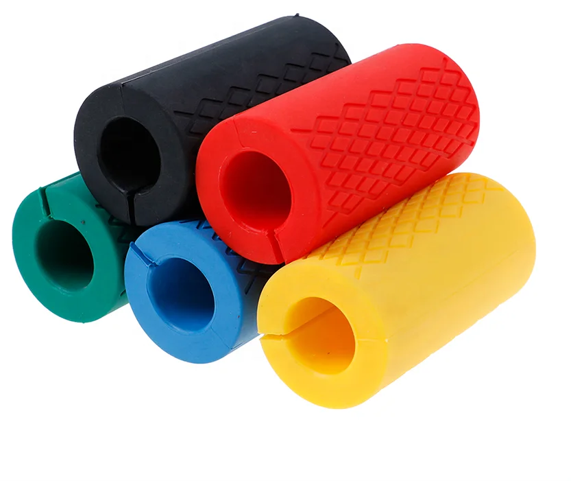 2020 popular silicone fitness bomber grip barbell cover set Thick Bar