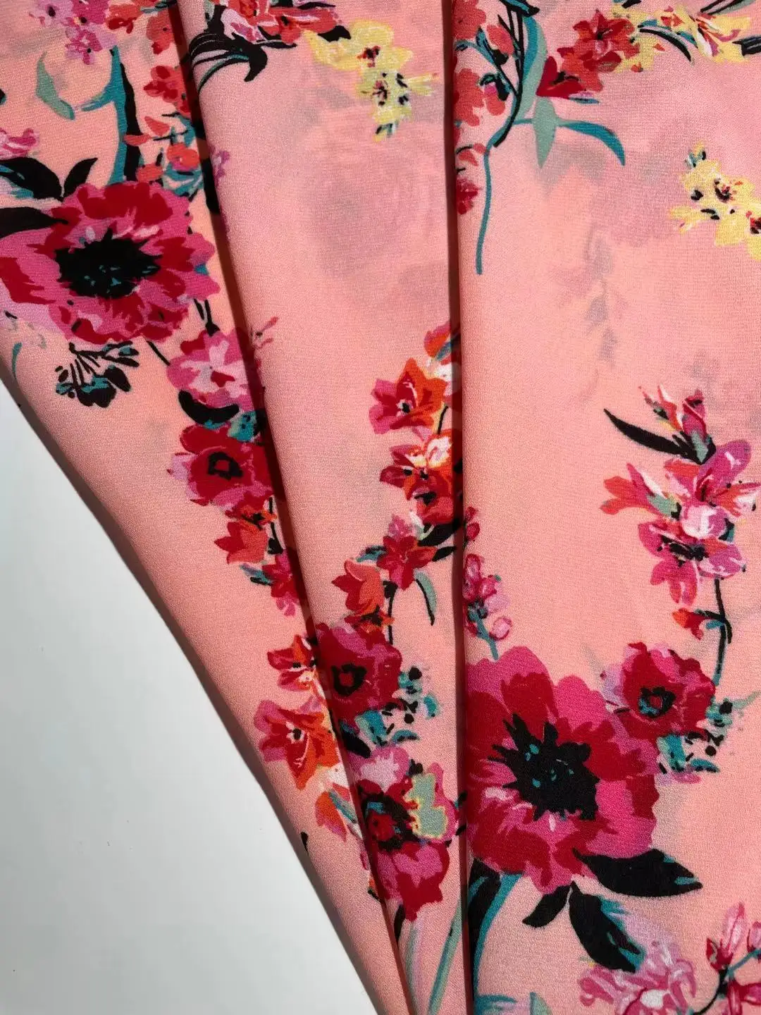 HOT SUMMER DRESS FLORAL DESIGN POLYESTER DIGITAL PRINTED FABRIC CHIFFON DOBBY GGT